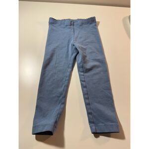 Tea Collection Toddler Girl Solid Dusty Blue Stretch Cotton Leggings Size 2T
